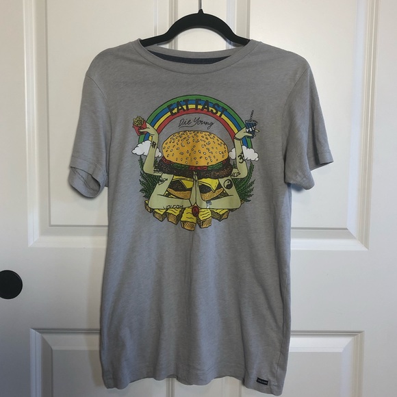 Volcom Other - Volcom Eat Fast Die Young Tee Shirt Small
